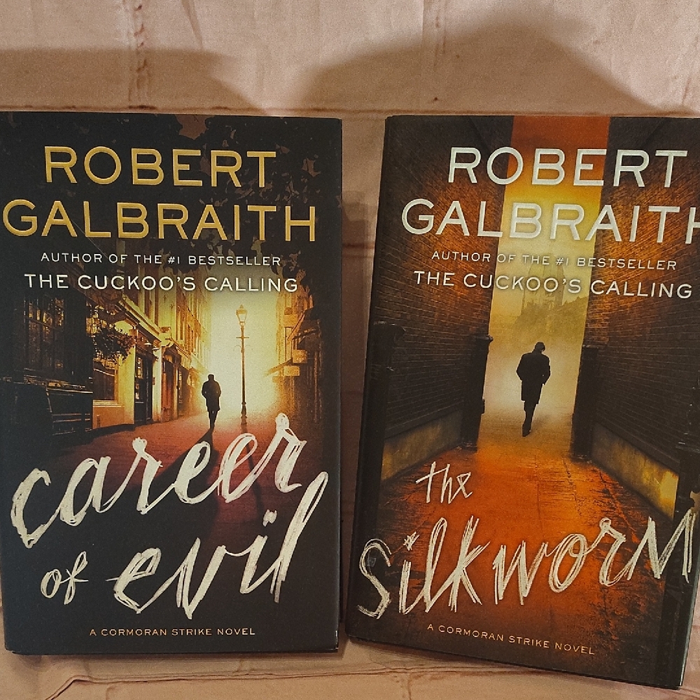Robert Galbraith Hardcover Books Set (Crime novels by JK Rowling pseudonym)